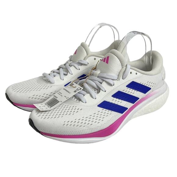 adidas Men\'s Supernova 2 Sneakers Blue Pink White Men\'s 10 New main image 8